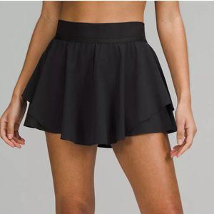 Lululemon Black Court Rival Skirt Size 4